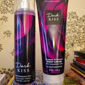 Bath and Body Works Dark Kiss Set, Fine Fragrance Mist & Body Cream